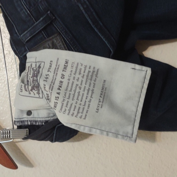 LEVI'S USED PANTS PANT LEG HEMS CUT. SIZE STATES W26 L30 BLUE - Picture 6 of 13